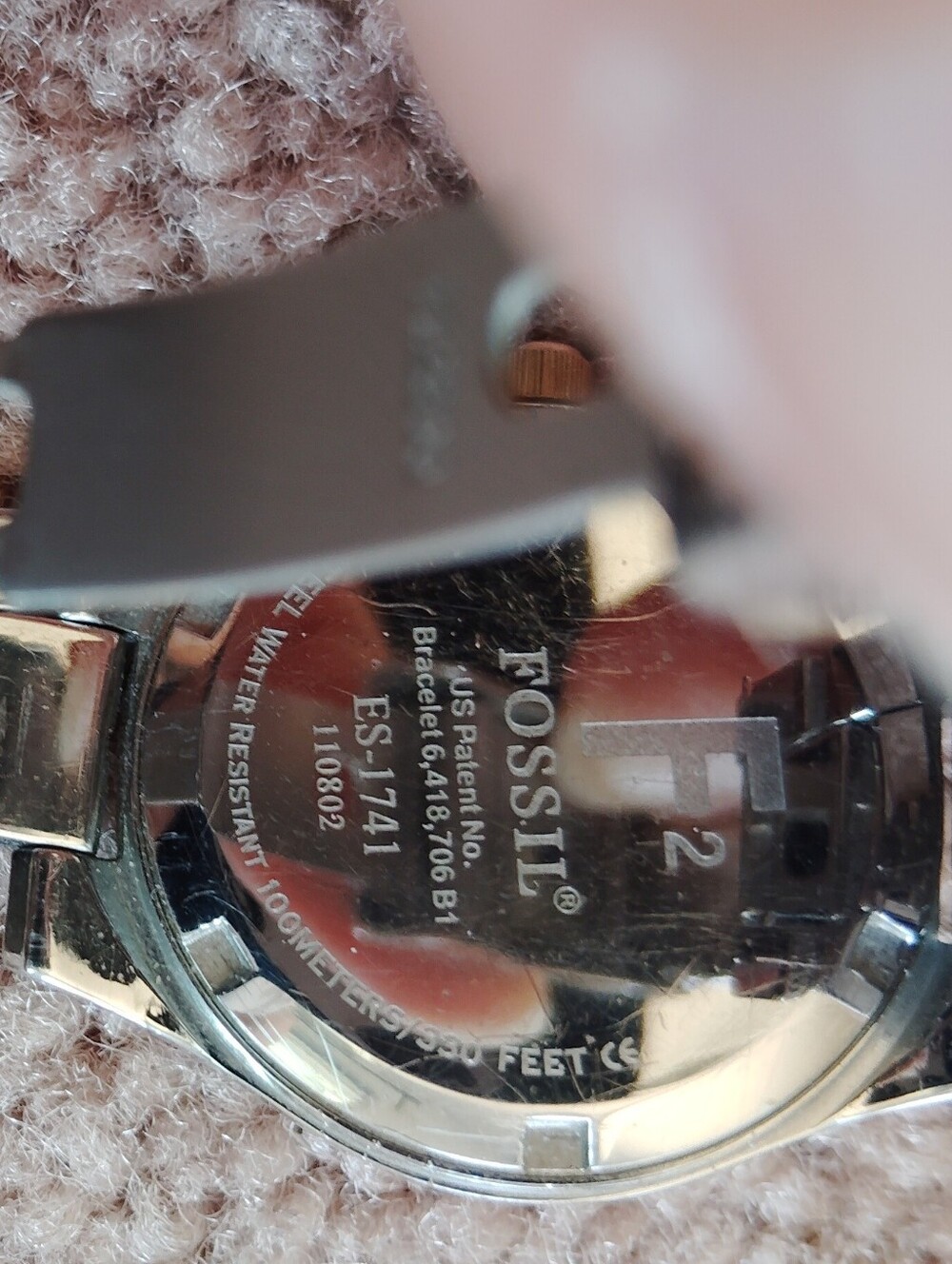 Fossil Glitz Women's Stainless Steel Watch w/Swaraovski Crystals - Picture 5 of 6